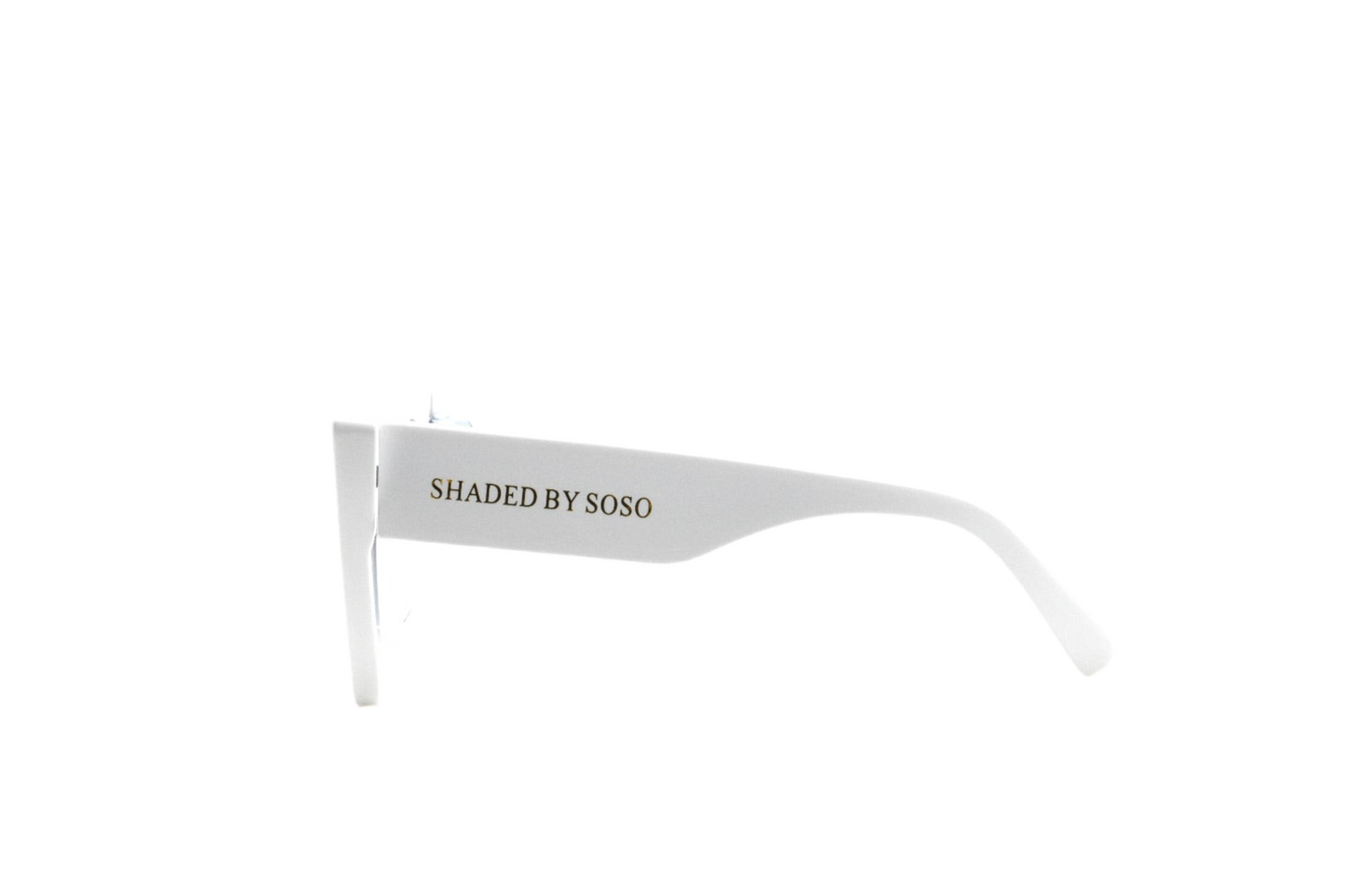 Oversized Cat Eyes -White