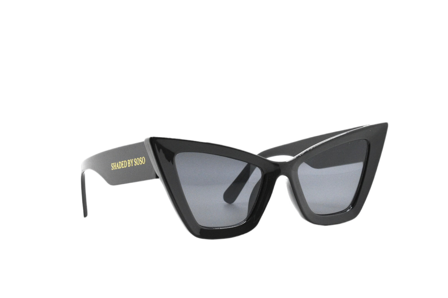 Oversized Cat Eyes - Black Tint